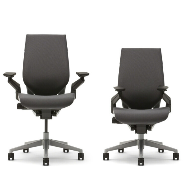 2 Office Chairs, licorice colour