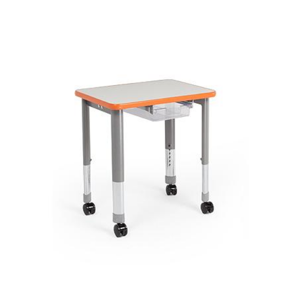 Interchange Single-Student Desk with optional castors