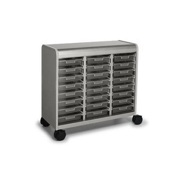 Cascade Mobile Mega Cabinet with totes