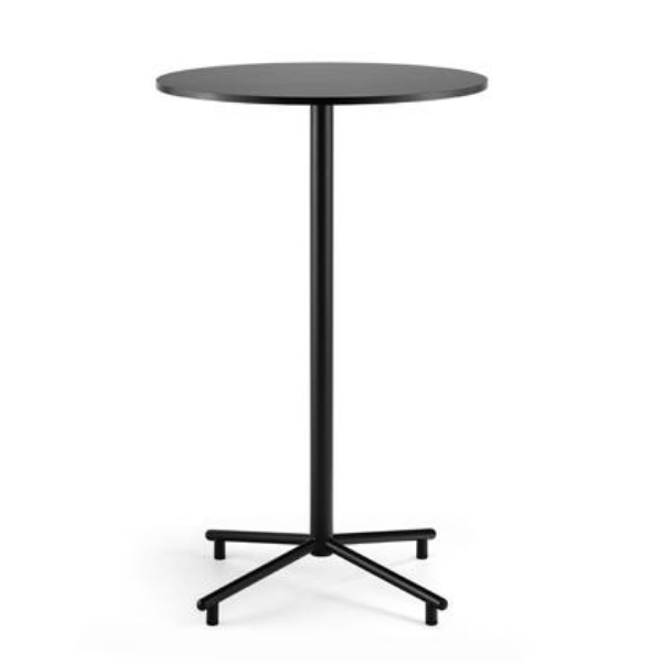 gohome Grille Outdoors/In Round Bar Table 700mm - Matt Black