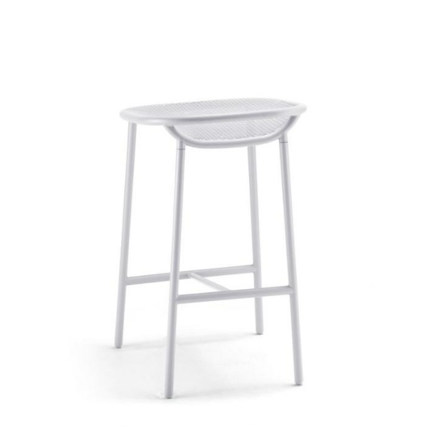 Go Home Grille Outdoors/In Counter Height Stool (650mm SH) - Matt White