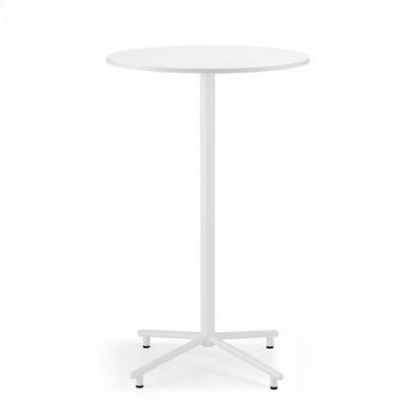 gohome Grille Outdoors/In Round Bar Table 700mm - Matt White