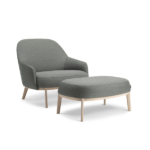 Offecct Shift Wood Classic Chair and Ottoman