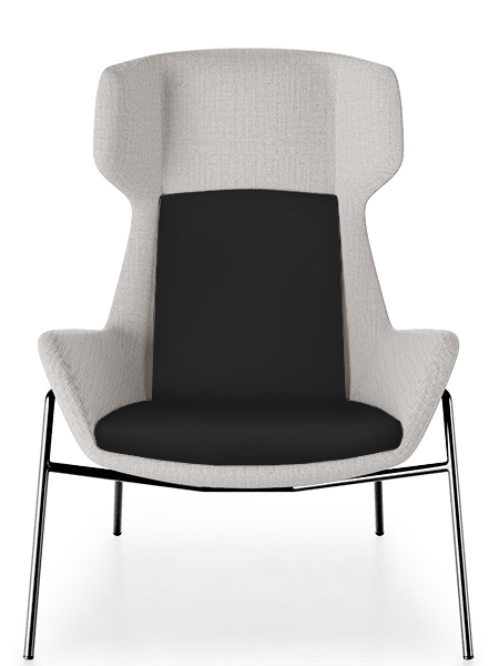 Aquila High Back monochrome armchair for office