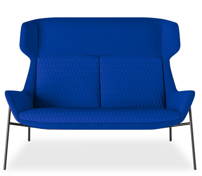 Aquila Blue High Back Lounge for office